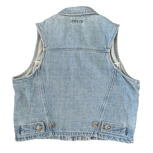 Vintage At Last Co Embroidered Denim Cropped Vest - Picture 5 of 9